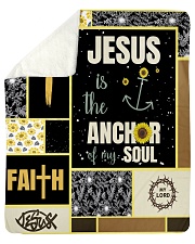 Jesus Is The Anchor Of my Soul Sherpa Fleece Blanket tile