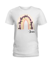 Love thy neighbor as thyself Ladies T-Shirt tile