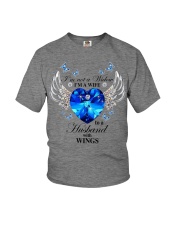 I'm not a widow i'm a wife to a husband with wings Youth T-Shirt tile