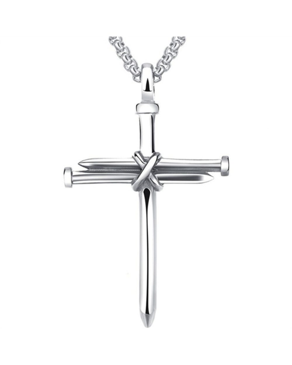 Nail Cross Necklace Vintage template