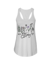 She Is Strong Ladies Flowy Tank tile
