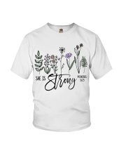 She Is Strong Youth T-Shirt tile