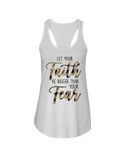 Let Your Faith Be Bigger Than Your Fear Ladies Flowy Tank tile