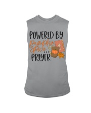 Powered by pumpkin spice and prayer Sleeveless Tee tile
