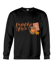 Powered by pumpkin spice and prayer Crewneck Sweatshirt tile