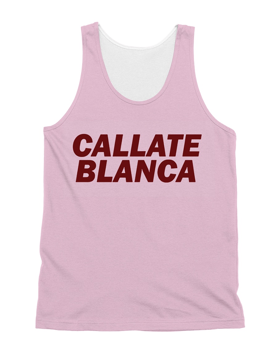 callate blanca All-over Unisex Tank
