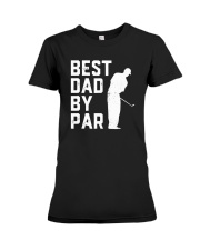 Mens Best Dad By Par Golf Lover Premium Fit Ladies Tee tile
