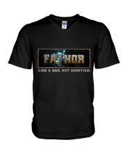 Mens Fa-Thor - Thor - Gift For Dad - Father V-Neck T-Shirt tile
