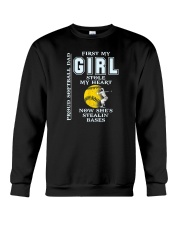 Funny Proud Softball Dad Crewneck Sweatshirt tile