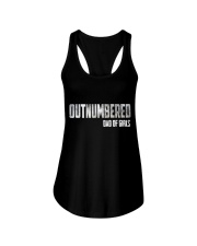 Mens Outnumbered Dad Ladies Flowy Tank tile