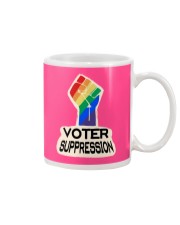 Voter Suppression LGBT Mug front