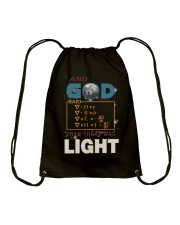 And God Said Drawstring Bag tile