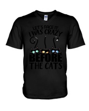 Cat V-Neck T-Shirt tile