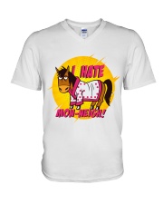 I Hate Mon-neigh V-Neck T-Shirt tile