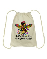 Bee shirt christmas Drawstring Bag tile