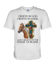 Horse Shirt 3x3 V-Neck T-Shirt tile
