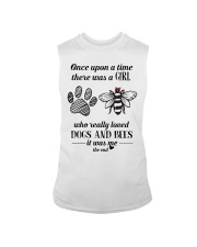 Once Upon A Time A Girl Loved Dogs And Bees Sleeveless Tee tile