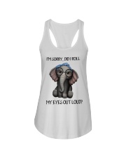 Shirt elephant Ladies Flowy Tank tile