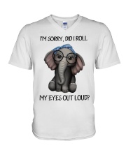 Shirt elephant V-Neck T-Shirt tile