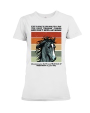 Stop Talking To Them Premium Fit Ladies Tee tile
