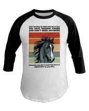 Stop Talking To Them Baseball Tee tile