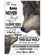Wolf Picture Custom Name Vertical Poster tile