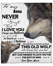 Wolf Picture Custom Name Fleece Blanket tile