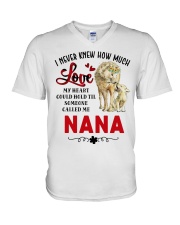 T-Shirt for lover Wolf V-Neck T-Shirt tile