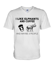 Shirt elephant V-Neck T-Shirt tile