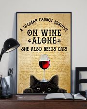 A Woman Cannot Survive On Wine Alone 11x17 Poster lifestyle-poster-2