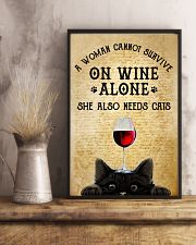 A Woman Cannot Survive On Wine Alone 11x17 Poster lifestyle-poster-3