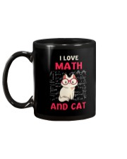I Love Math And Cat Mug back