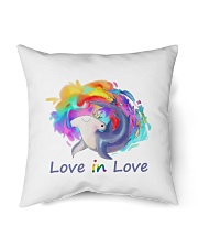 Love in Love Indoor Pillow - 16” x 16” front