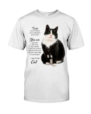 I am your friend your partner your black cat Premium Fit Mens Tee tile