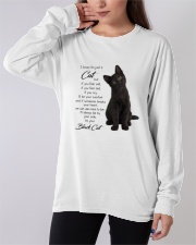 i know i'm just a black cat Long Sleeve Tee apparel-long-sleeve-tee-lifestyle-front-19