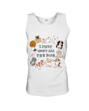I Just Want All The Dog Unisex Tank tile