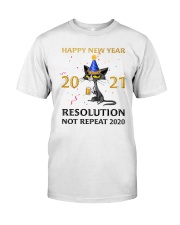 Happy New Year 2021 Resolution Not Repeat 2020 Classic T-Shirt tile