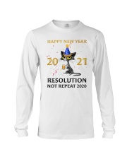 Happy New Year 2021 Resolution Not Repeat 2020 Long Sleeve Tee tile