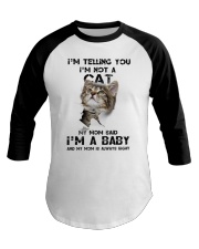Baby cat Baseball Tee tile