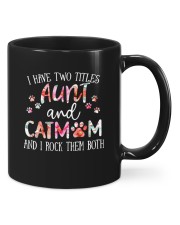 I Have Two Titles Aunt And Cat Mom Mugs tile