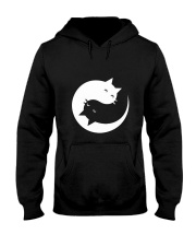 Yin and yang cat Hooded Sweatshirt tile