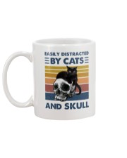 Easily Distracted By Cats And Skull Mug back