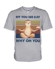 Eff You See Kay Why Oh You V-Neck T-Shirt tile