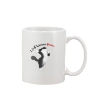 Black cat Mug tile