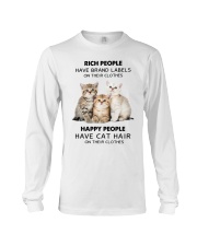 Rich People Have Brand Labels on Their Clothes Long Sleeve Tee front