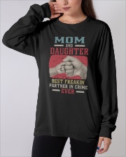 Mom And Daughter Best Freakin' Partner Long Sleeve Tee apparel-long-sleeve-tee-lifestyle-front-19