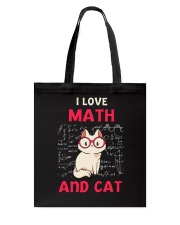 I Lover Math And Cat Tote Bag tile