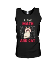 I Lover Math And Cat Unisex Tank tile