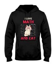 I Lover Math And Cat Hooded Sweatshirt front