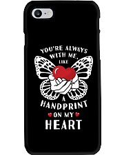 You're Always With Me Like A Handprint On My Heart Phone Case tile